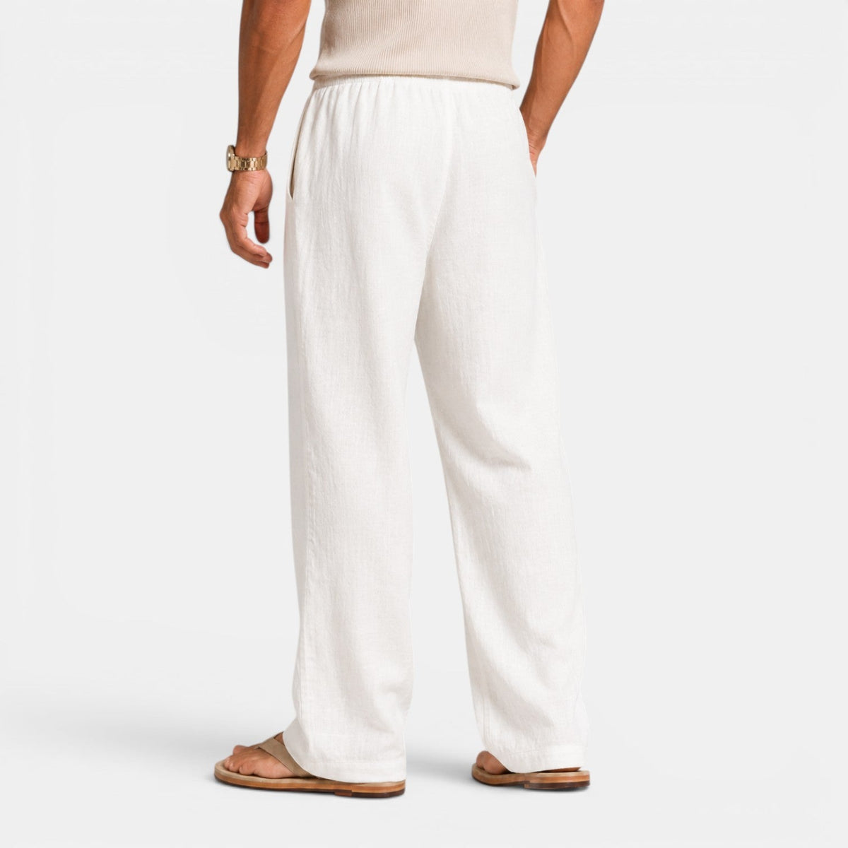 Pantalón Lino Hombre Casual