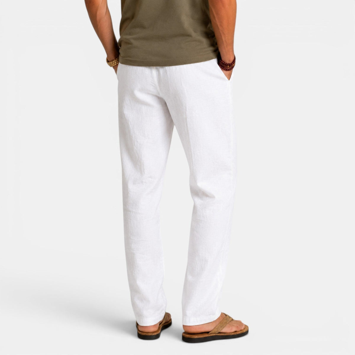 Pantalón Hombre Lino Holgado
