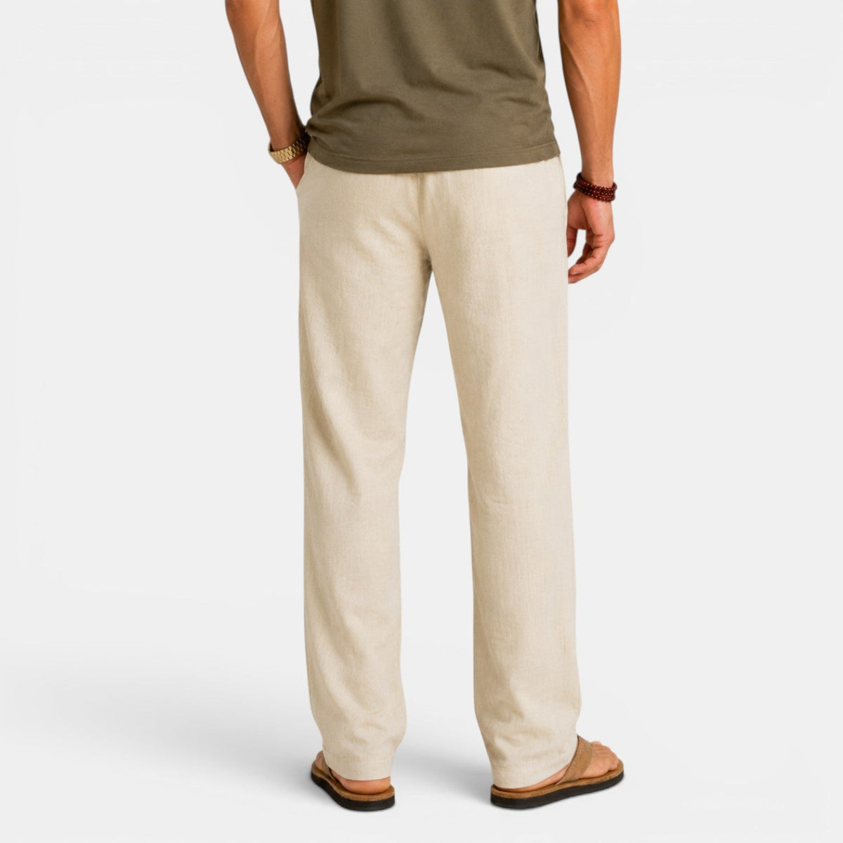 Pantalón Hombre Lino Holgado