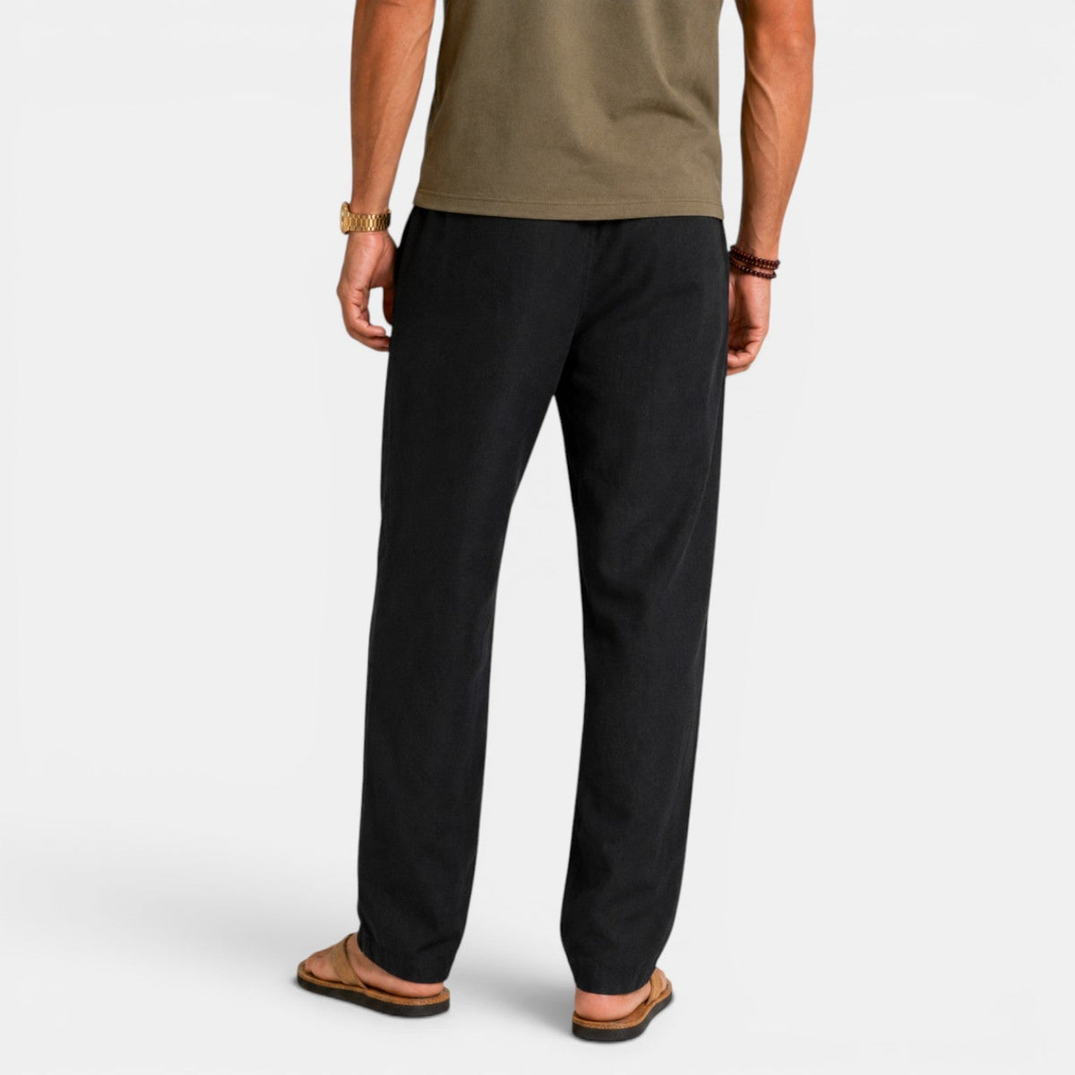 Pantalón Hombre Lino Holgado