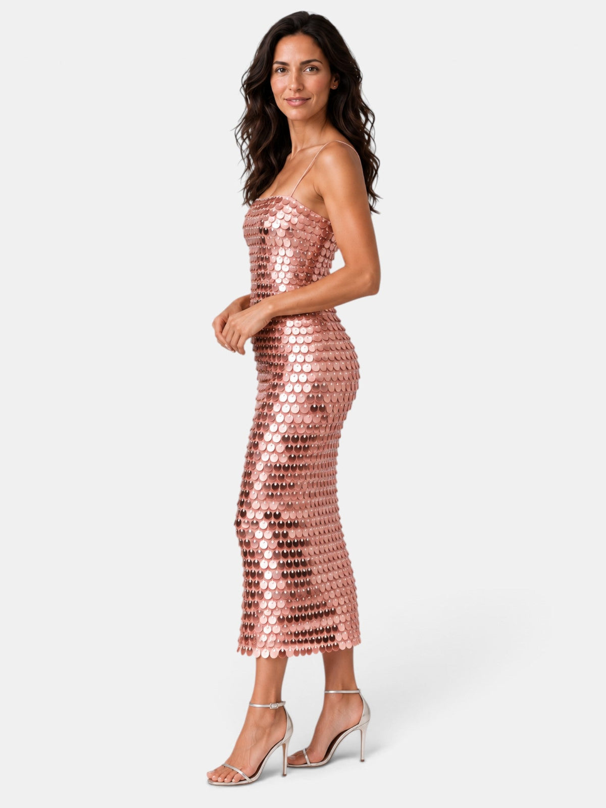 Vestido de Fiesta Midi Lentejuelas