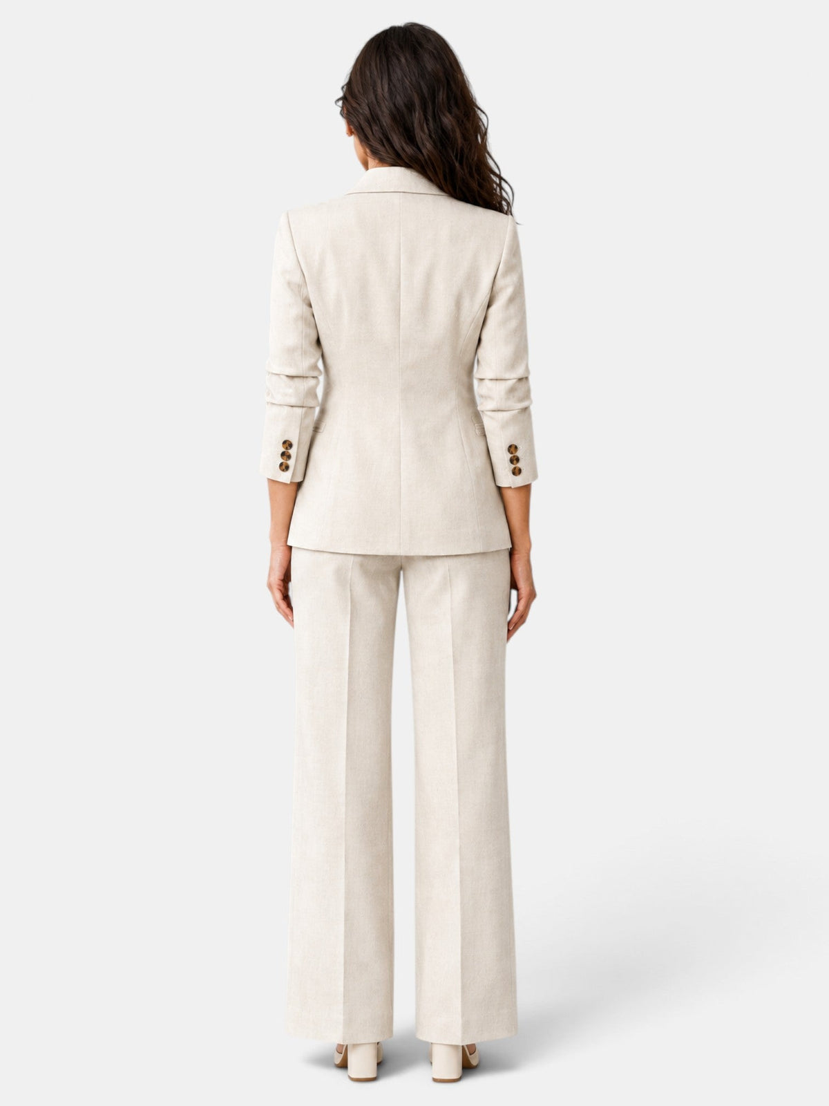 Traje Mujer Blazer Pantalón Ancho