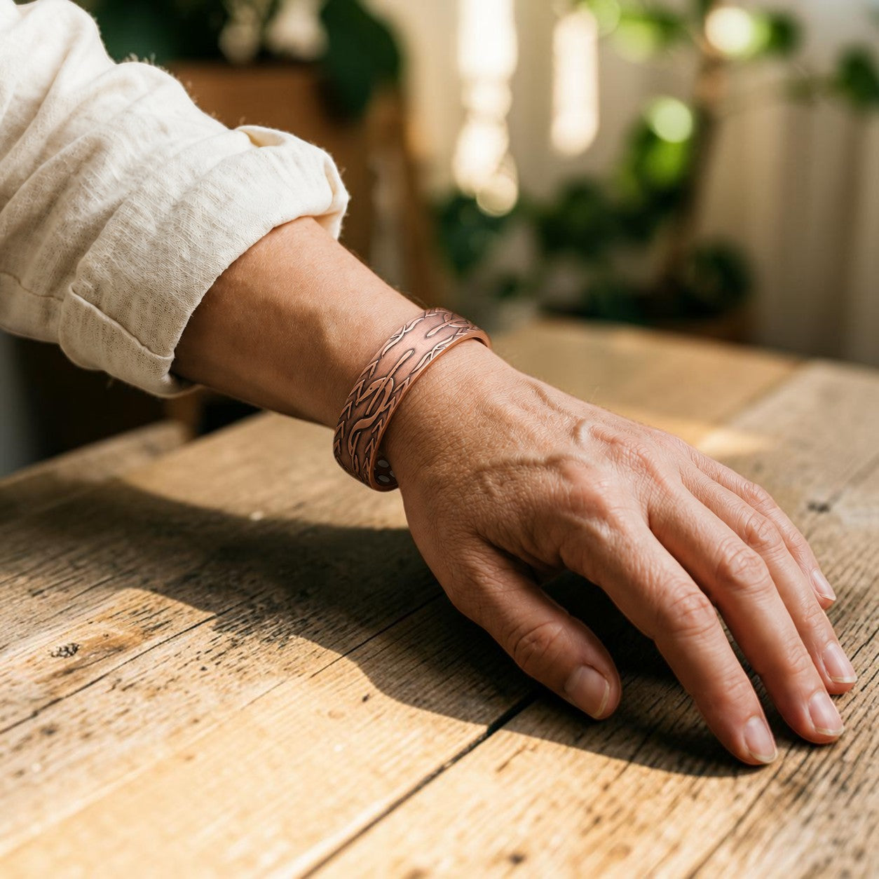 Pulsera Fronda de Cobre