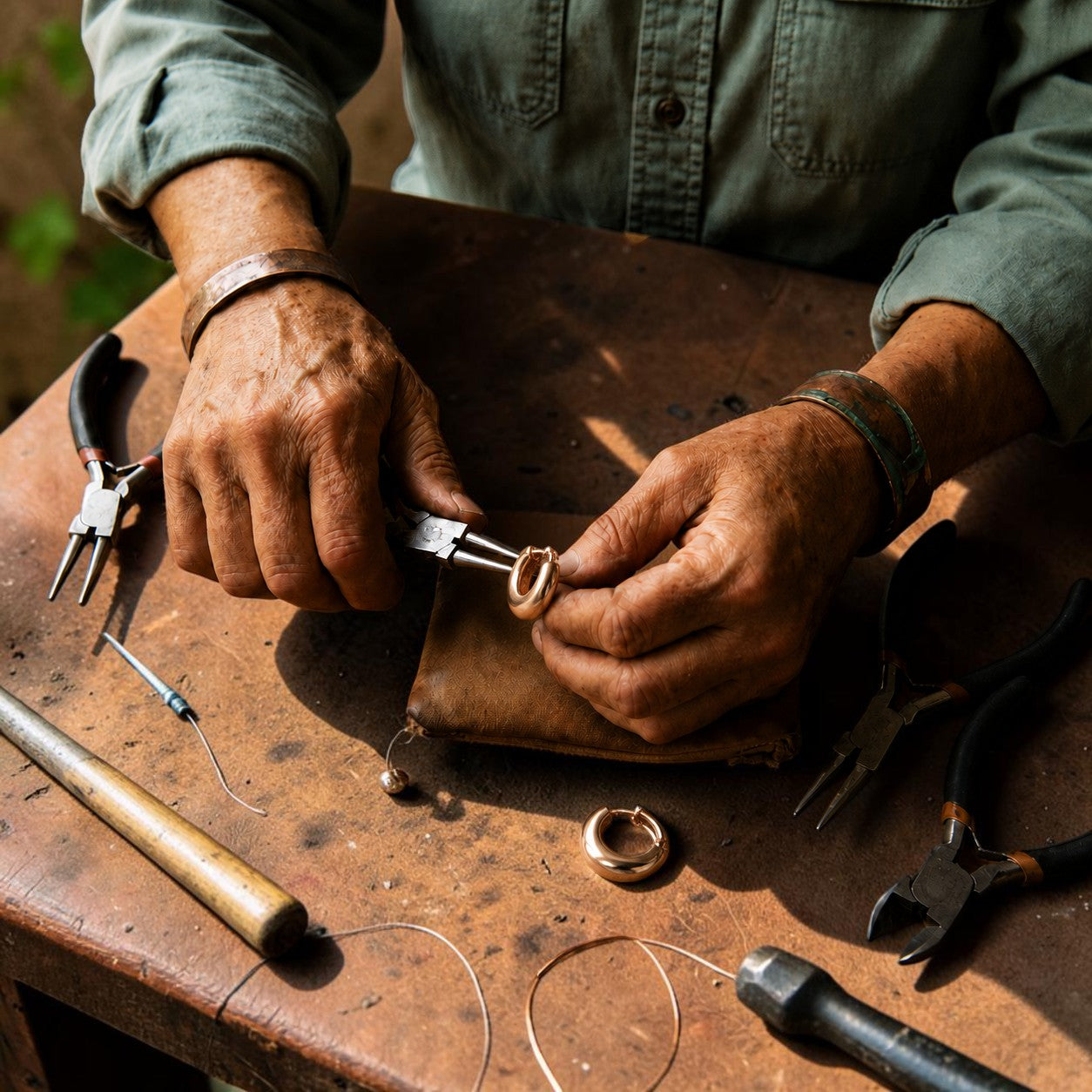 Pendientes Casco de Cobre