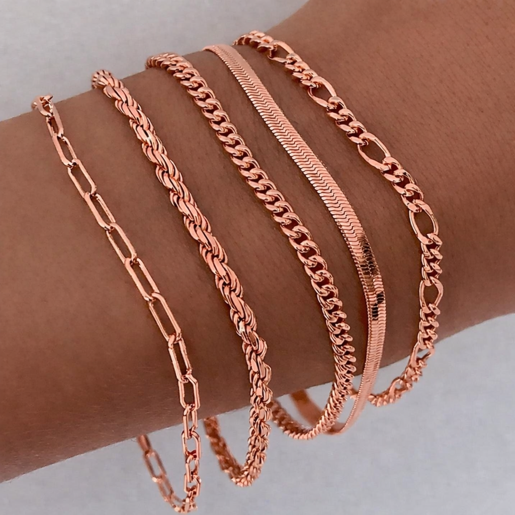 Set de Pulseras Ellis Renner Oro Blanco