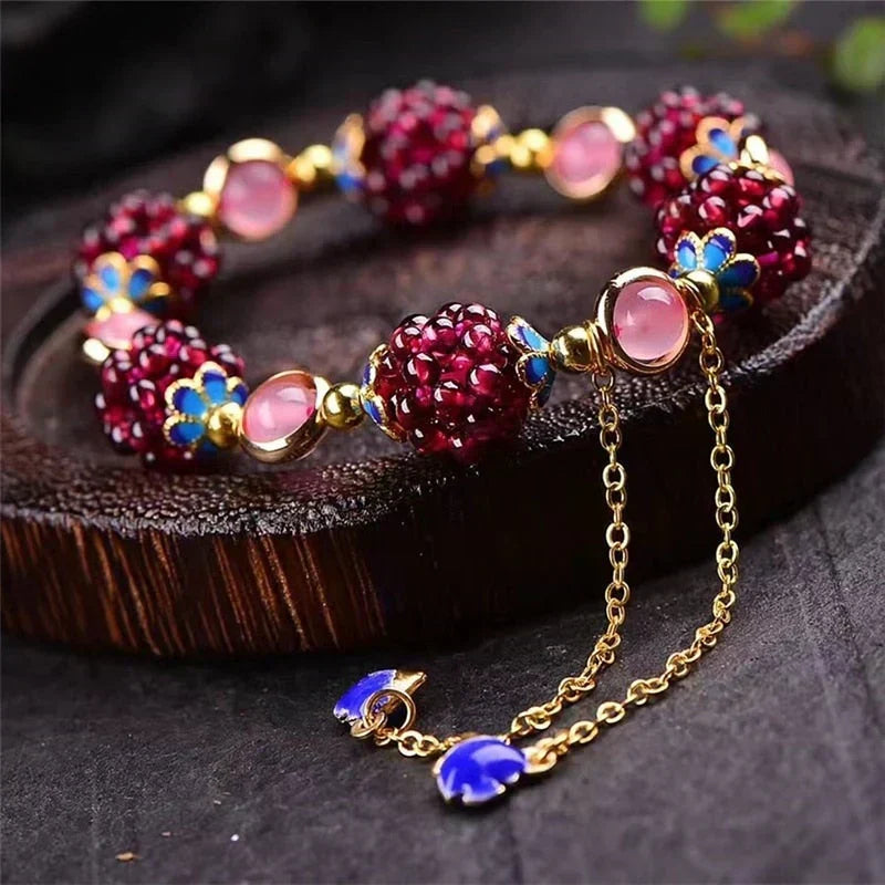 Pulsera Gema Baya del Bosque
