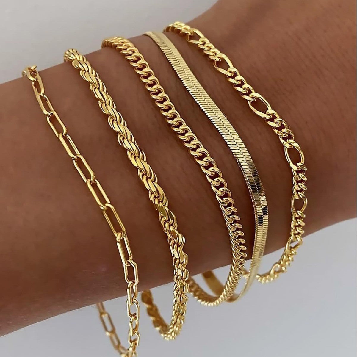 Set de Pulseras Ellis Renner Oro Blanco