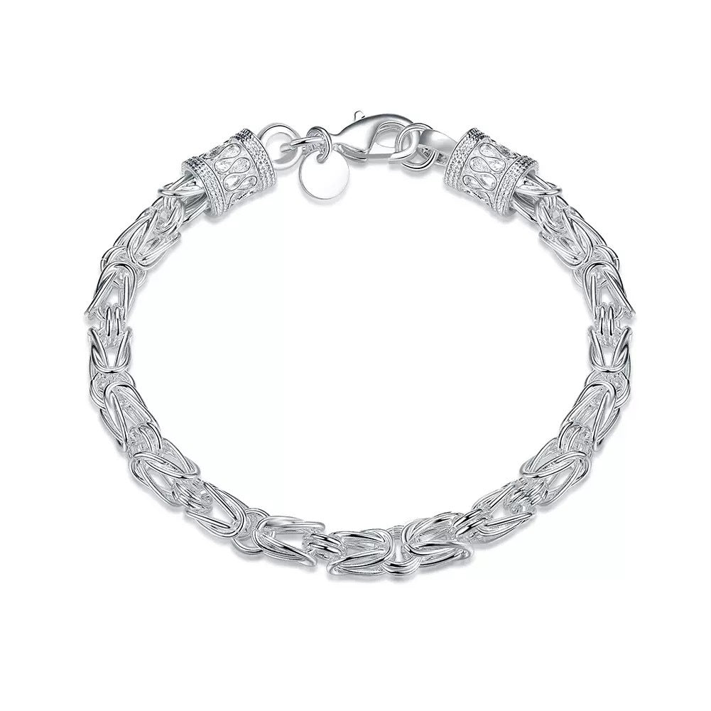 Pulsera Tejido Real Maximus Oro Blanco