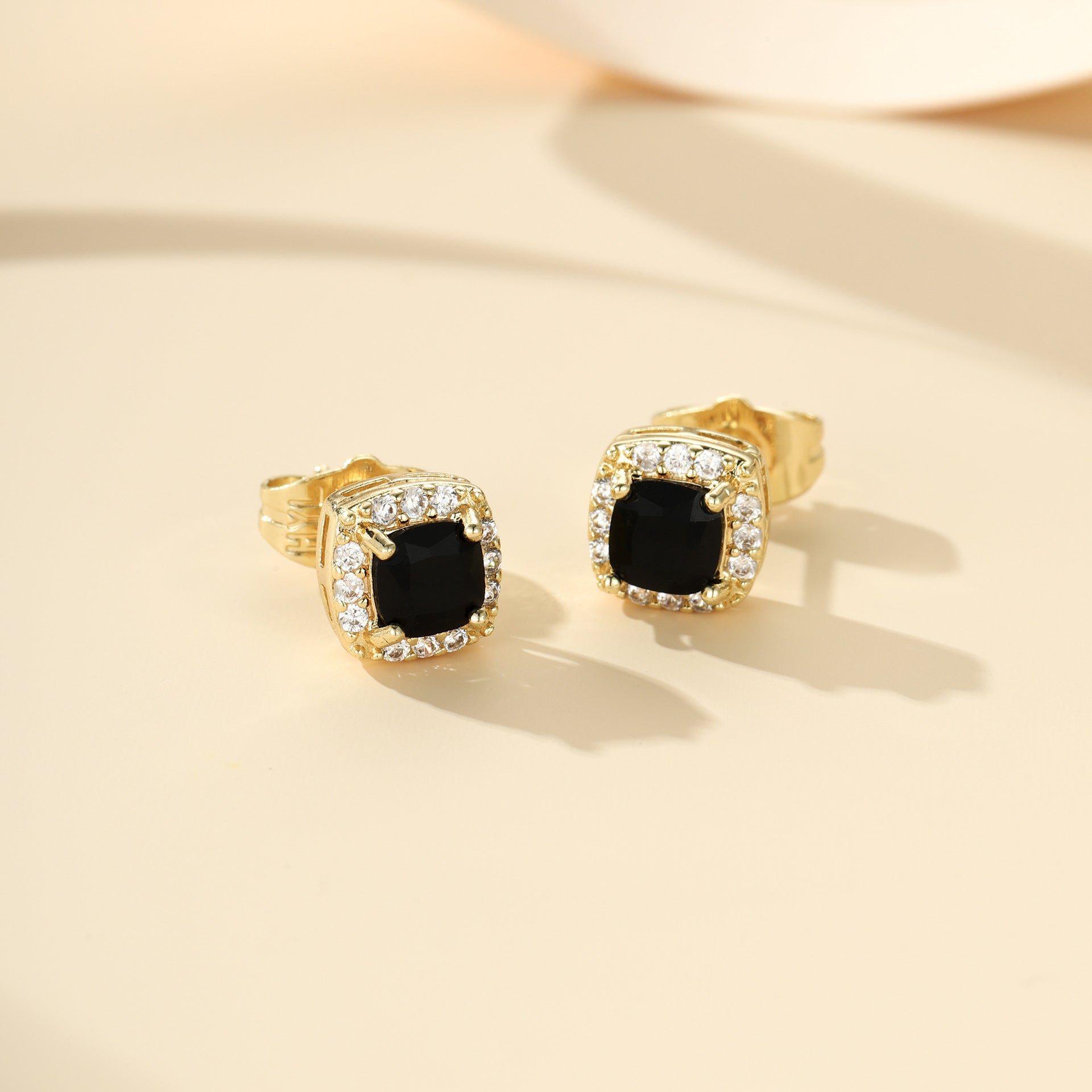 Pendientes Midnight Royale Oro Blanco
