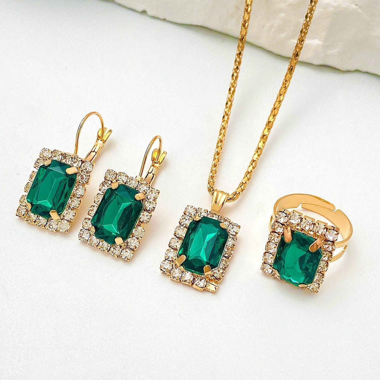 Set de Joyería Sylvara Greenveil