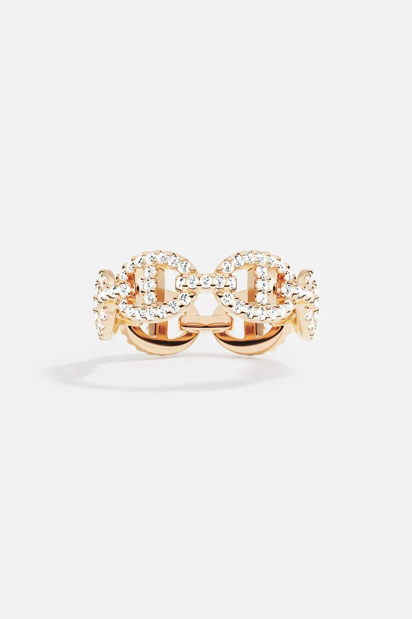 Anillo Isla Marina Oro Blanco