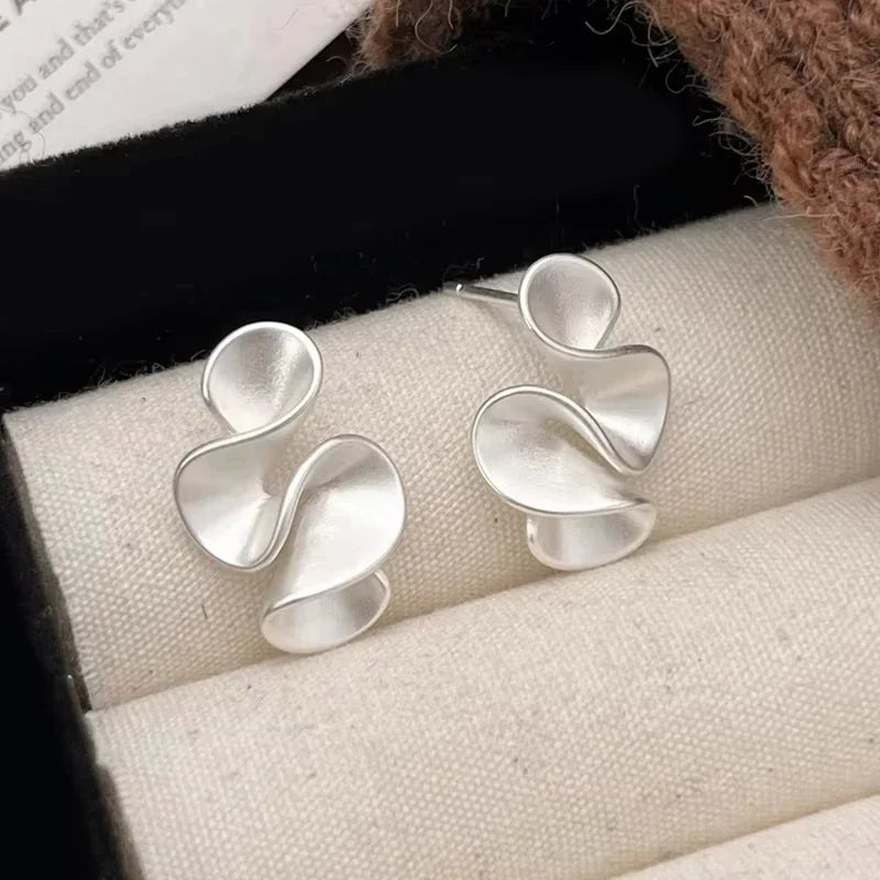 Pendientes Flor Plata y Oro 18K