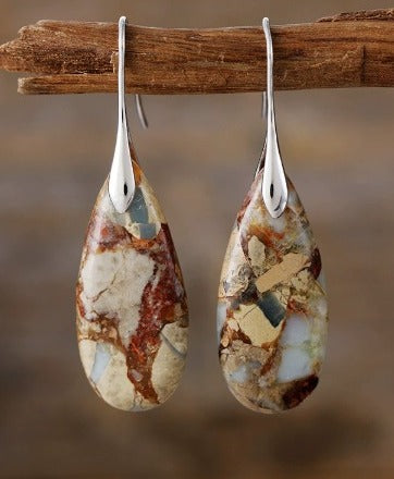 Pendientes Chic con Piedra Oval