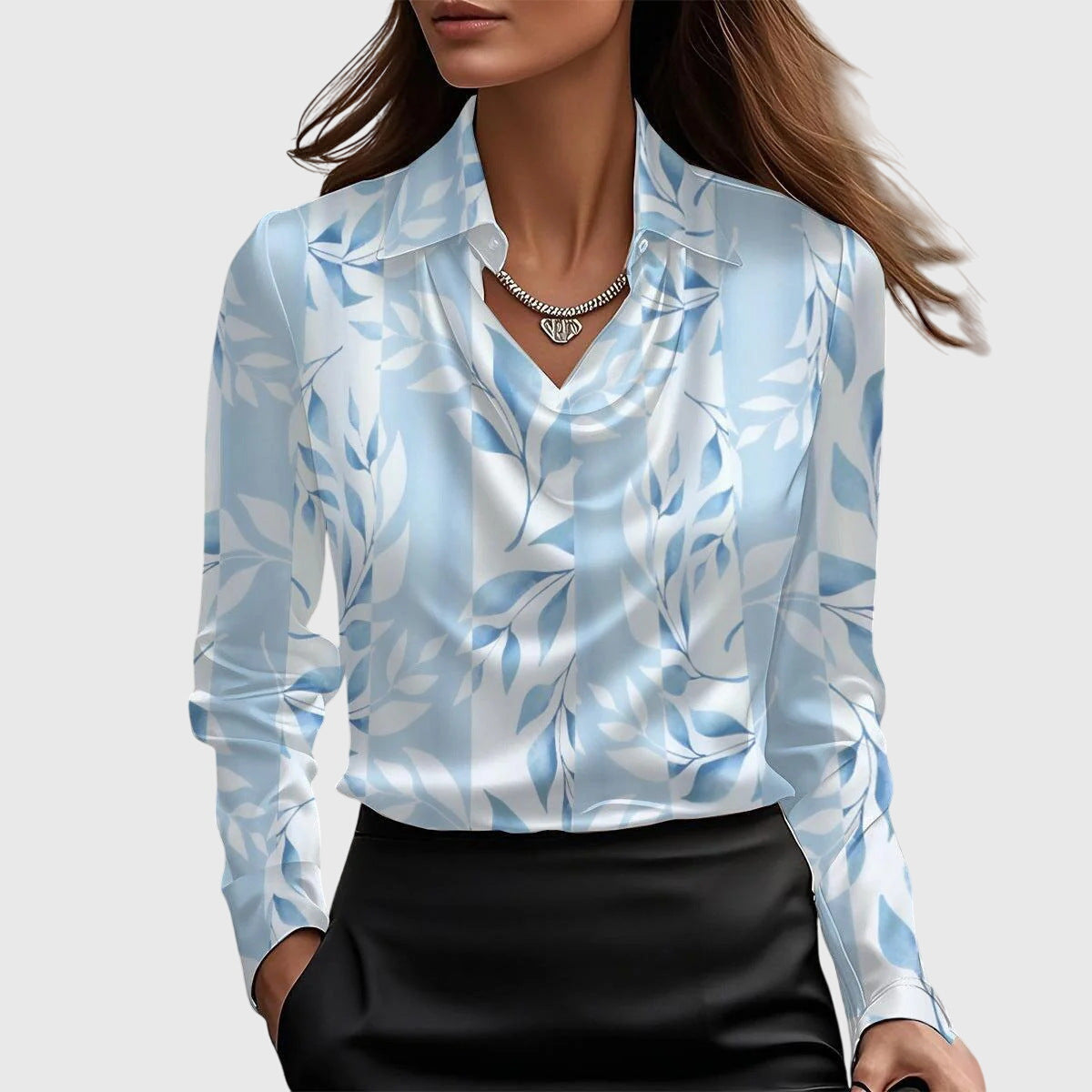 Brooklyn | Shiny Satin Blouse