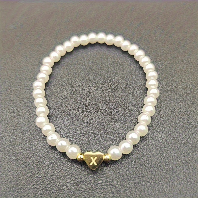 Pulsera Chic con Inicial en Corazón (A-Z)