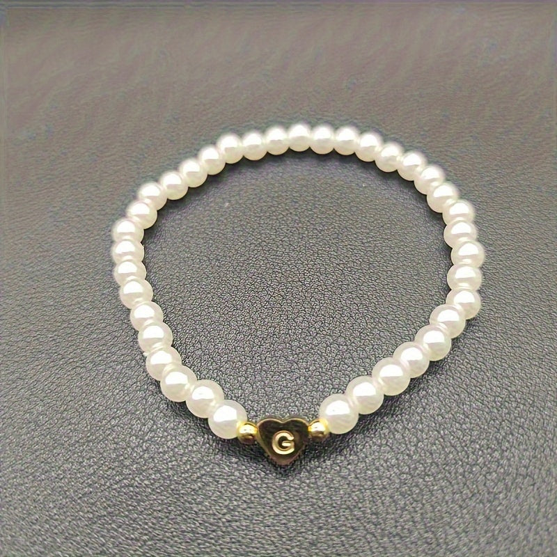 Pulsera Chic con Inicial en Corazón (A-Z)