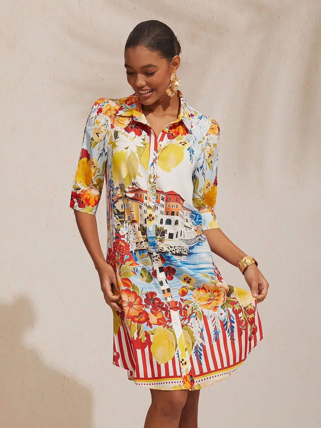 Santorini | Vestido Camisero Midi