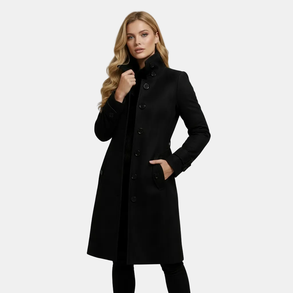 Abrigo Trench de Lana Atemporal para Mujer
