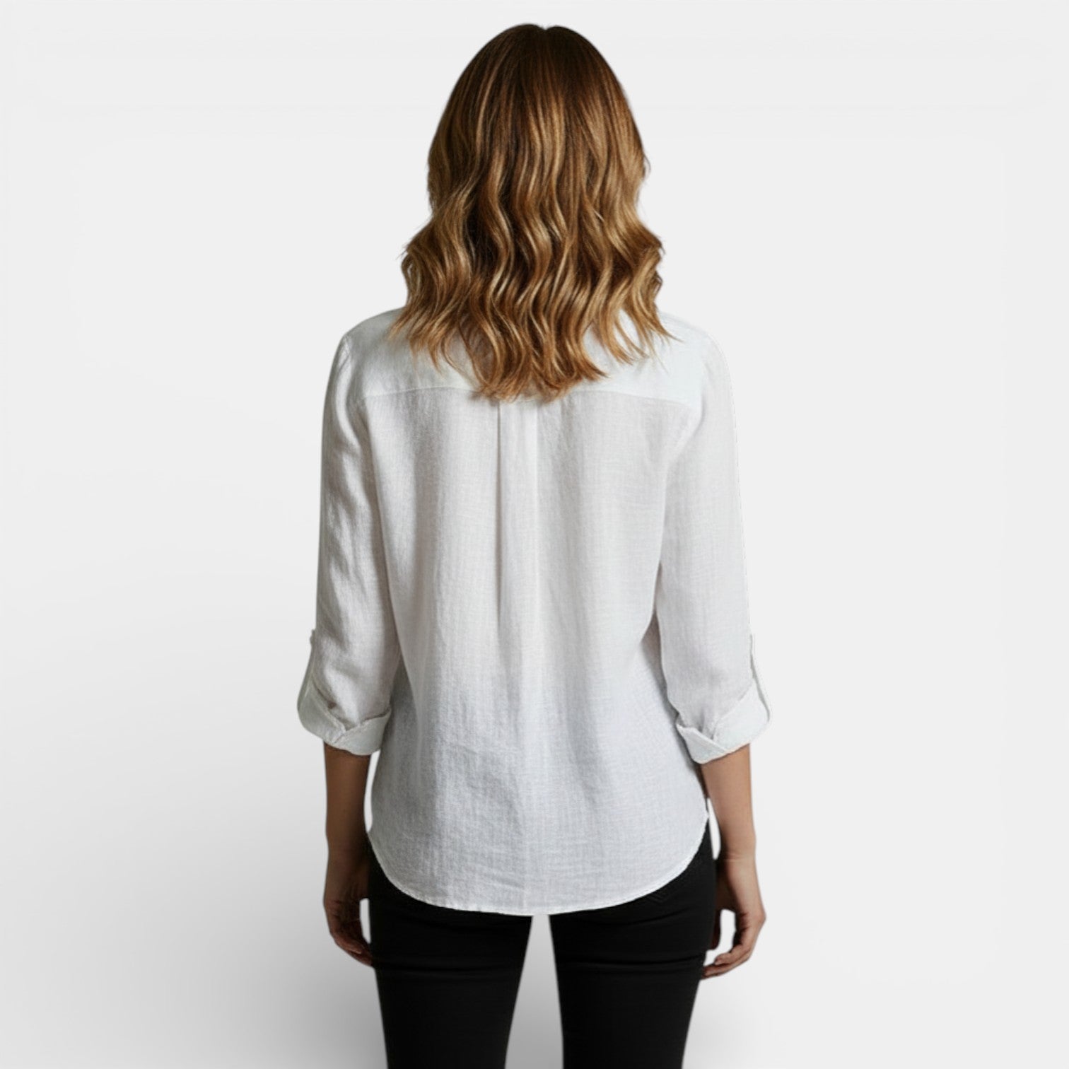 Women's Spring Blouse with Buttons Elegant
