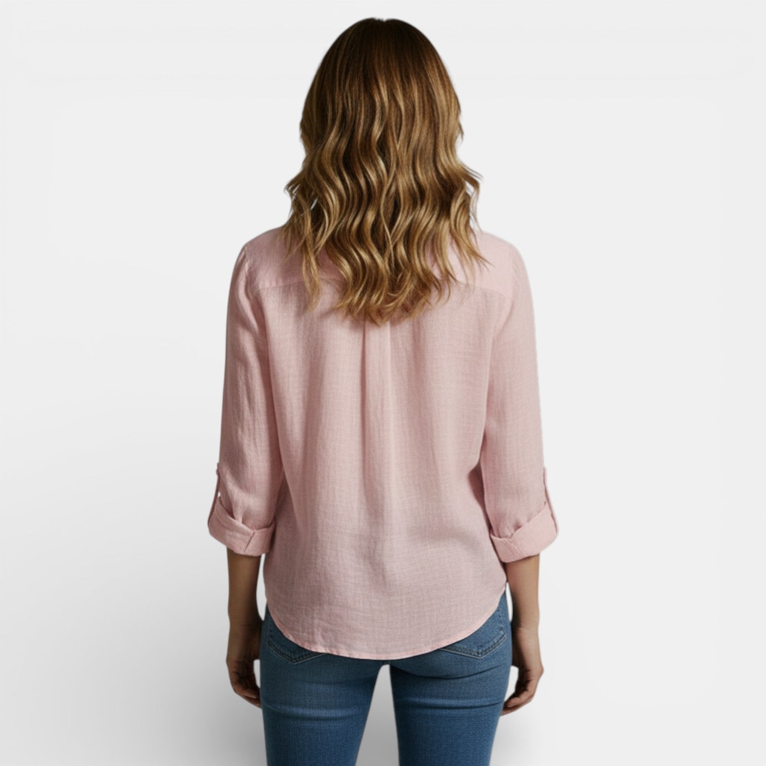 Women's Spring Blouse with Buttons Elegant