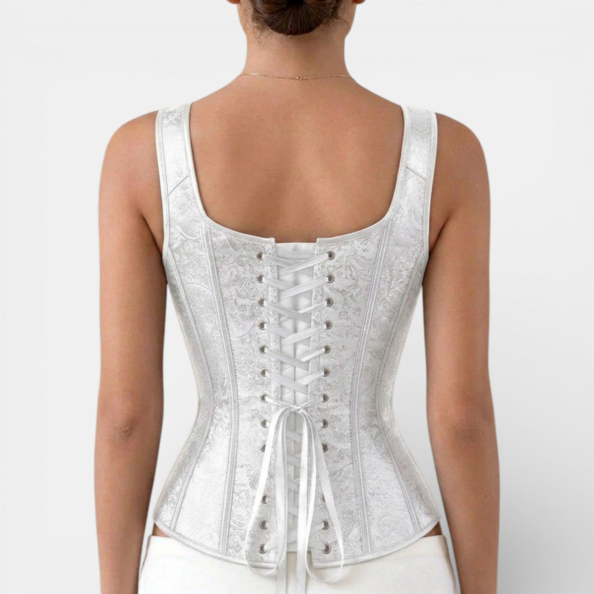 Corsé Mujer Jacquard Retro Elegante
