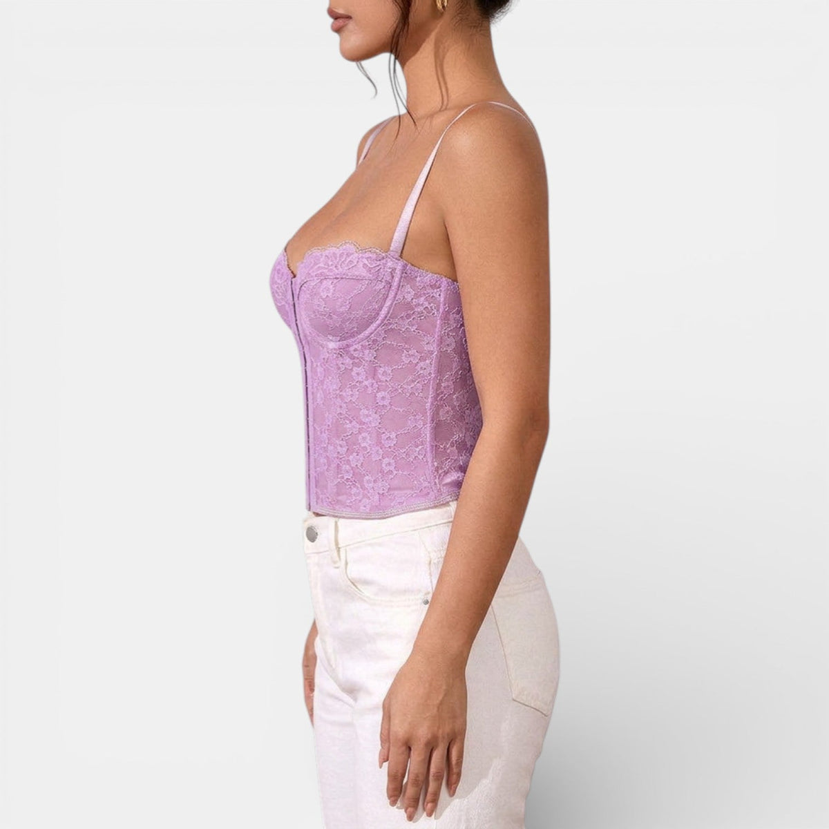 Top Bustier de Encaje Mujer Elegante y Cómodo