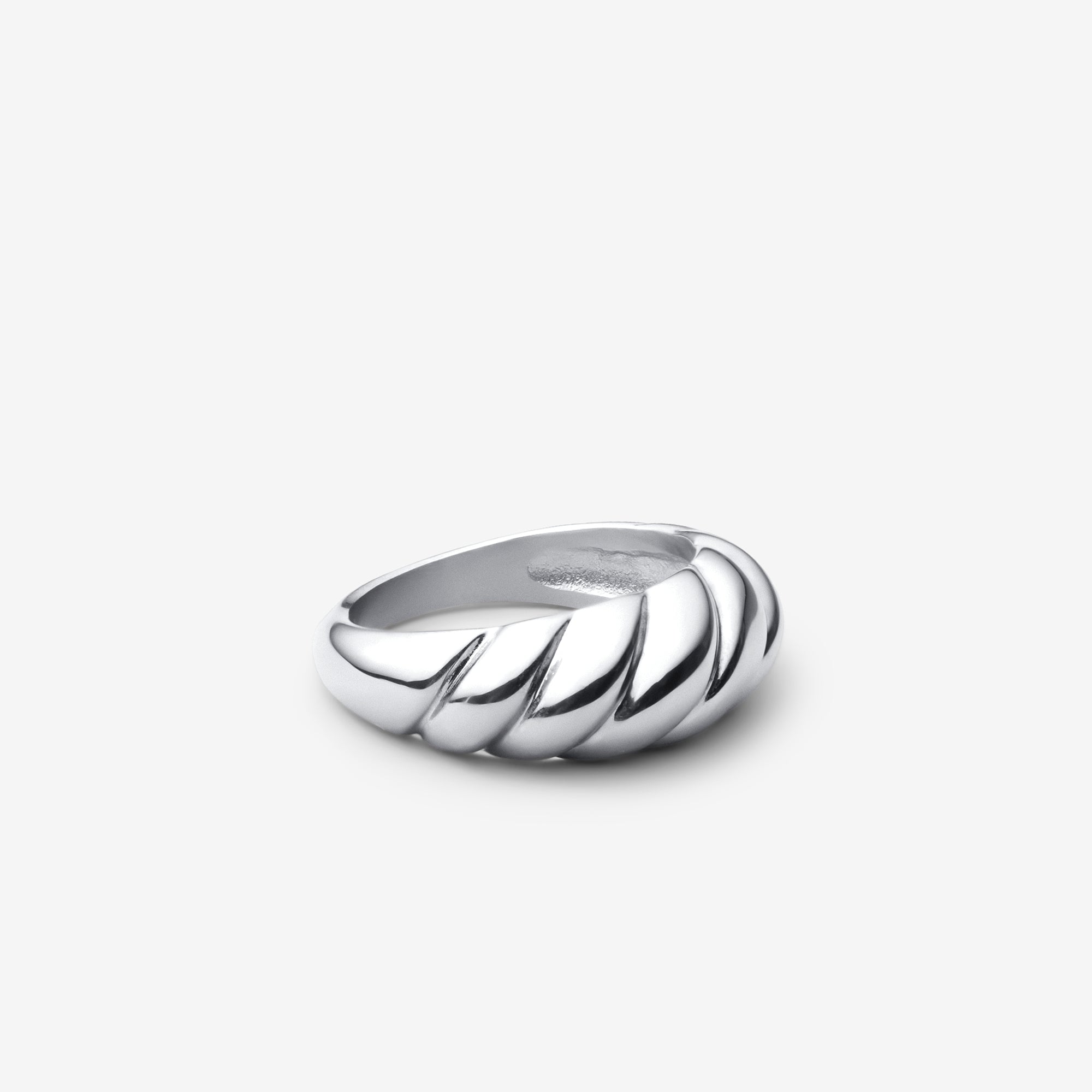 Anillo Croissant Oro Blanco