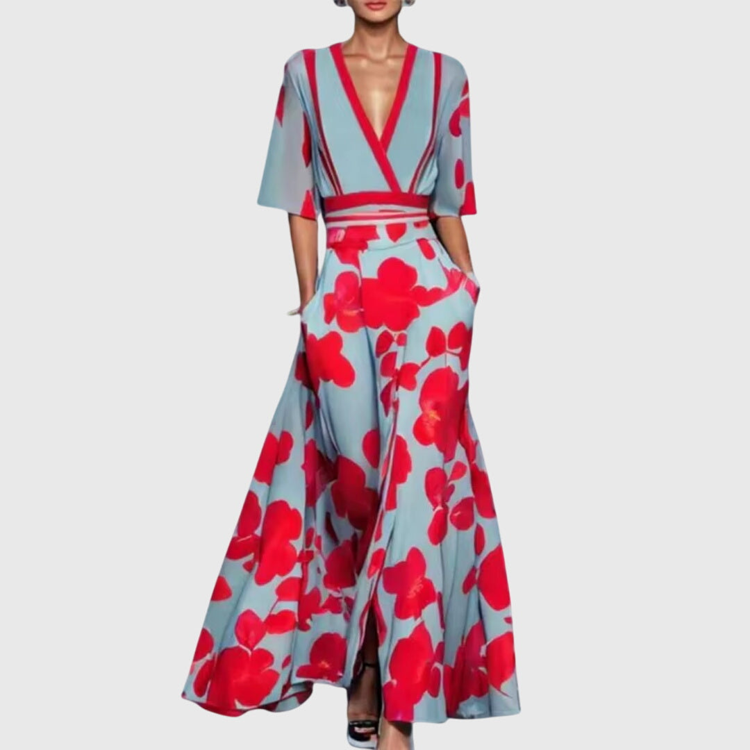 Sara | Vestido Primaveral con Estampado Floral