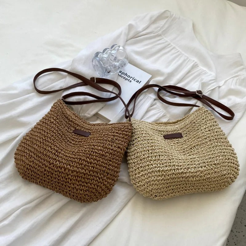 Noa | Bolso Bandolera de Rafia
