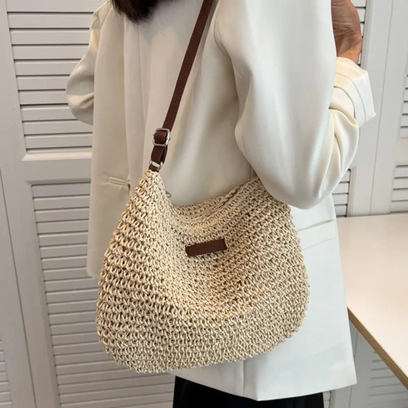 Noa | Bolso Bandolera de Rafia