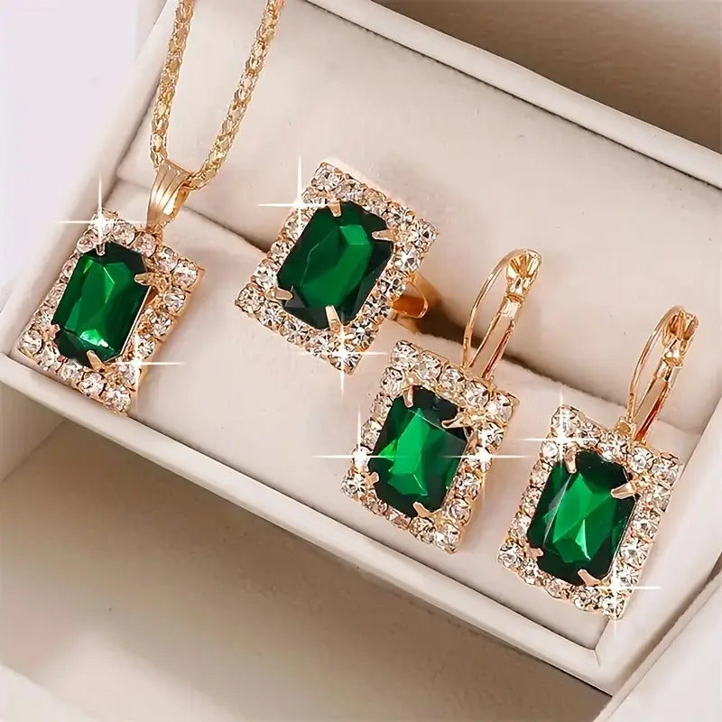 Set de Joyería Sylvara Greenveil