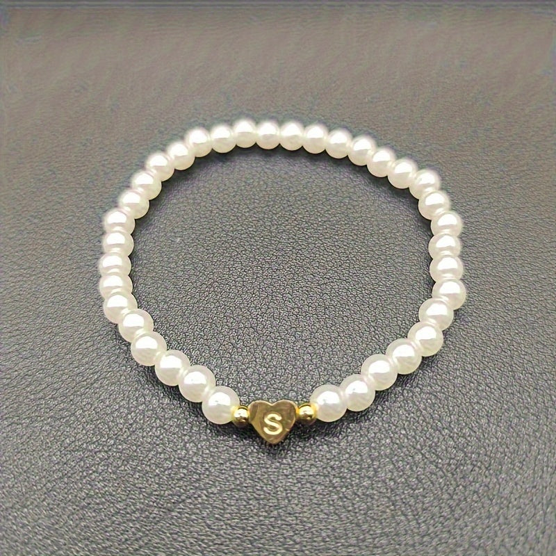 Pulsera Chic con Inicial en Corazón (A-Z)