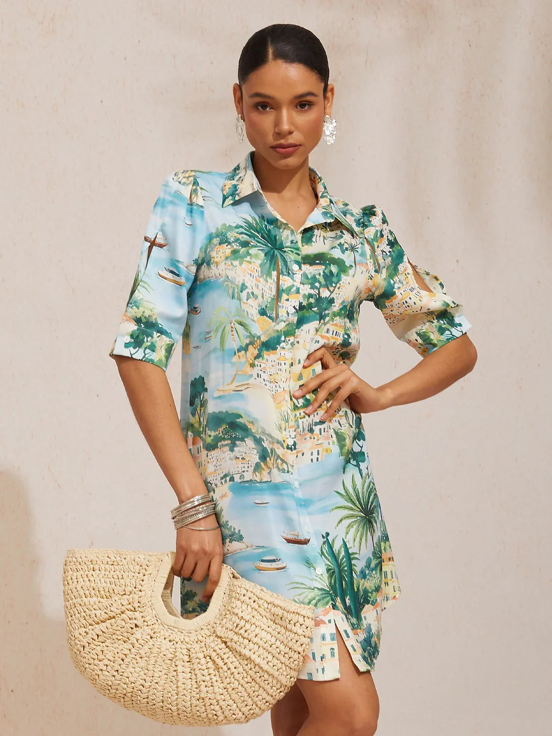 Santorini | Vestido Camisero Midi