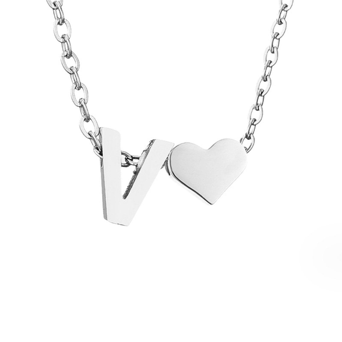 Collar Inicial Atemporal con Corazón