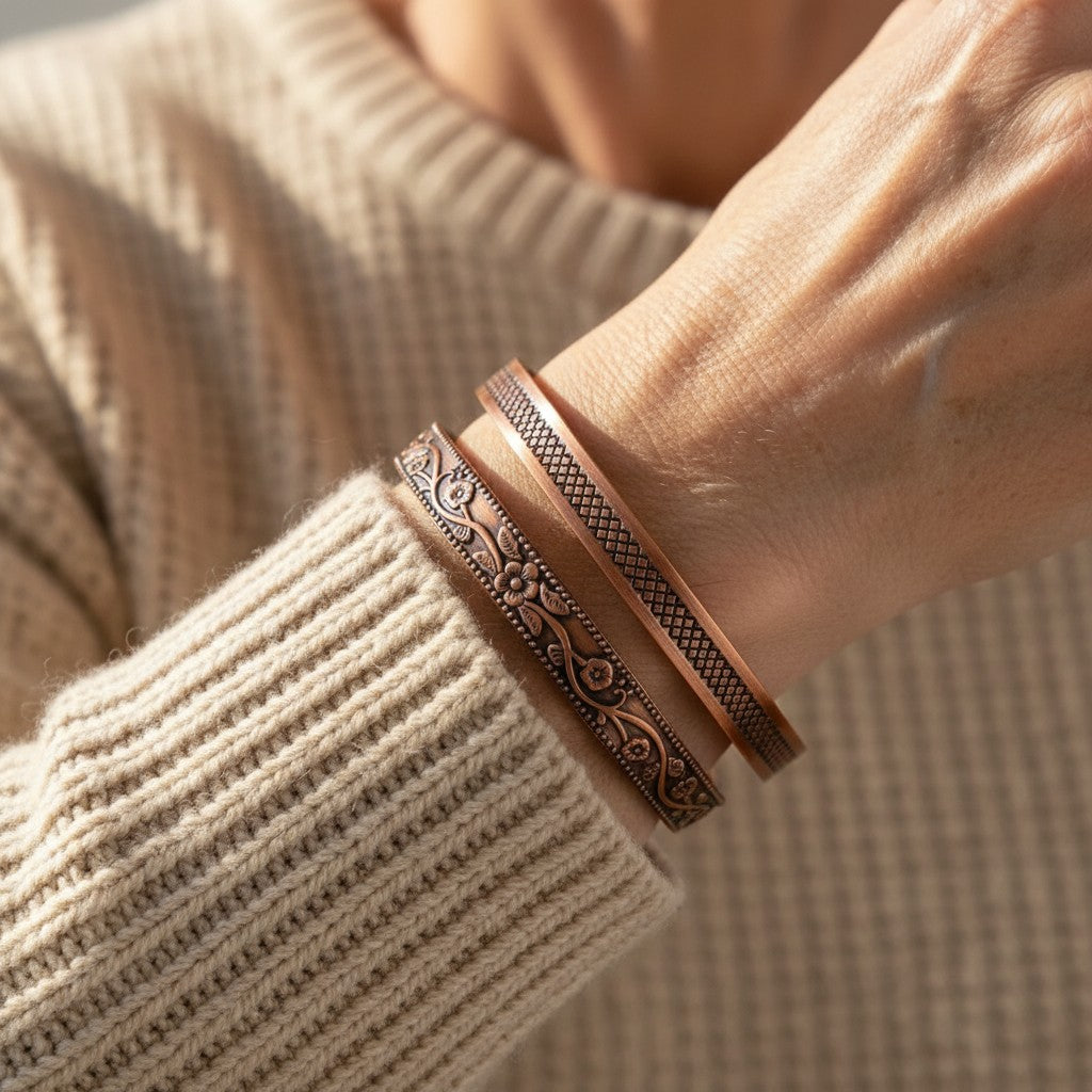 Set de Pulseras Forja de Cobre