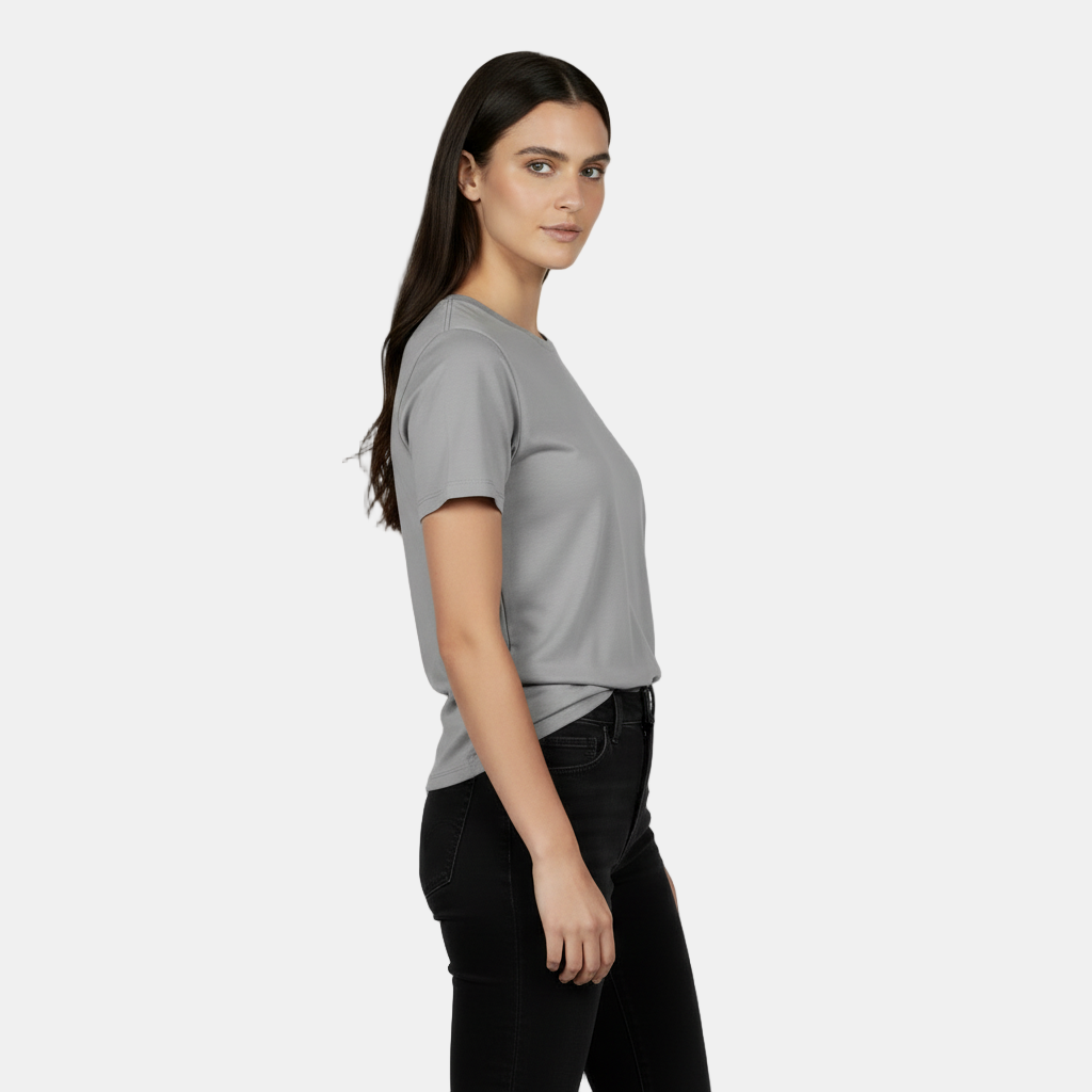 T-shirt Basica Donna in Cotone - Vestibilità Ampia e Manica Corta