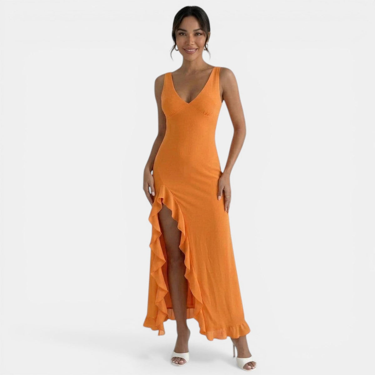 Vestido Midi Elegante Mujer