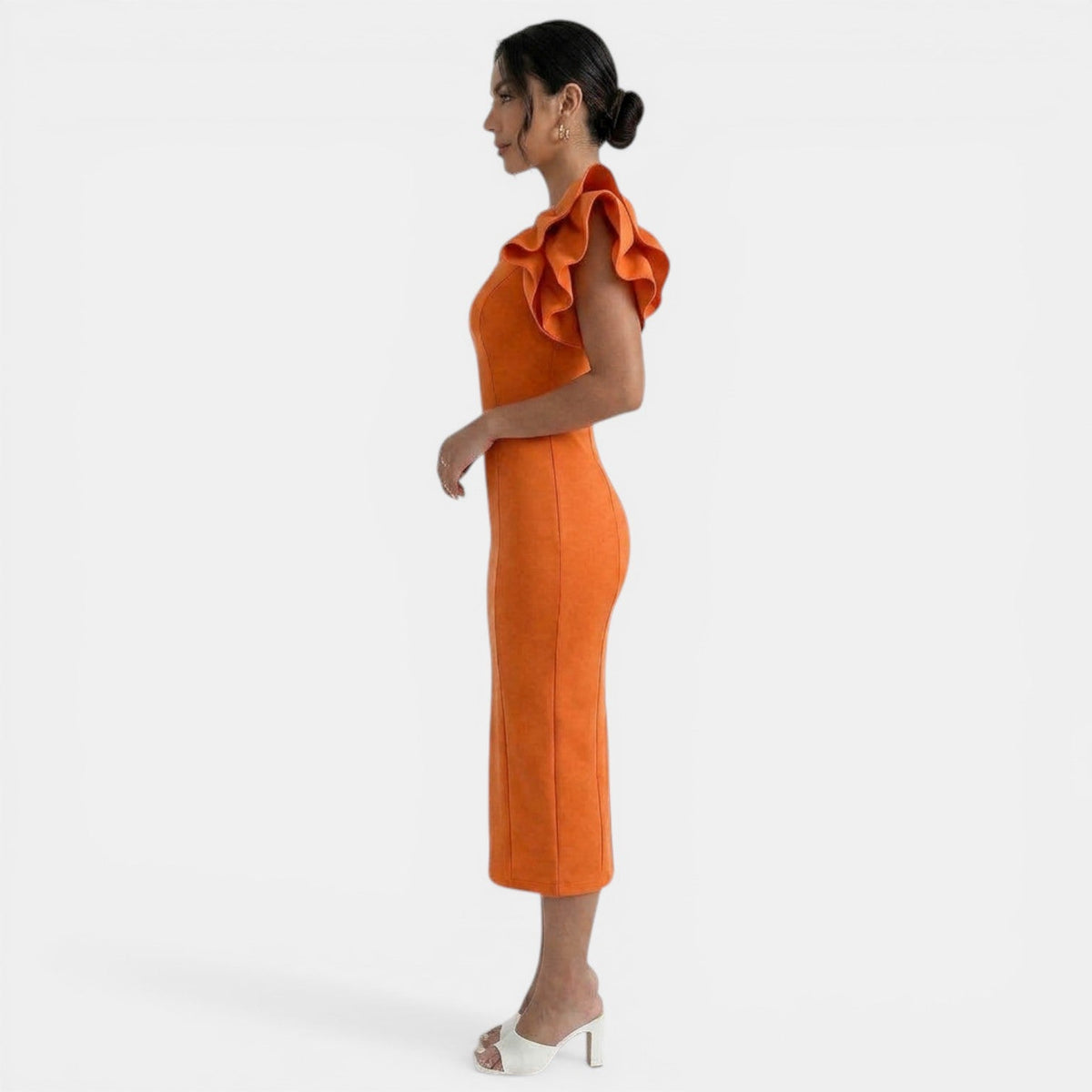 Vestido Midi Elegante Mujer