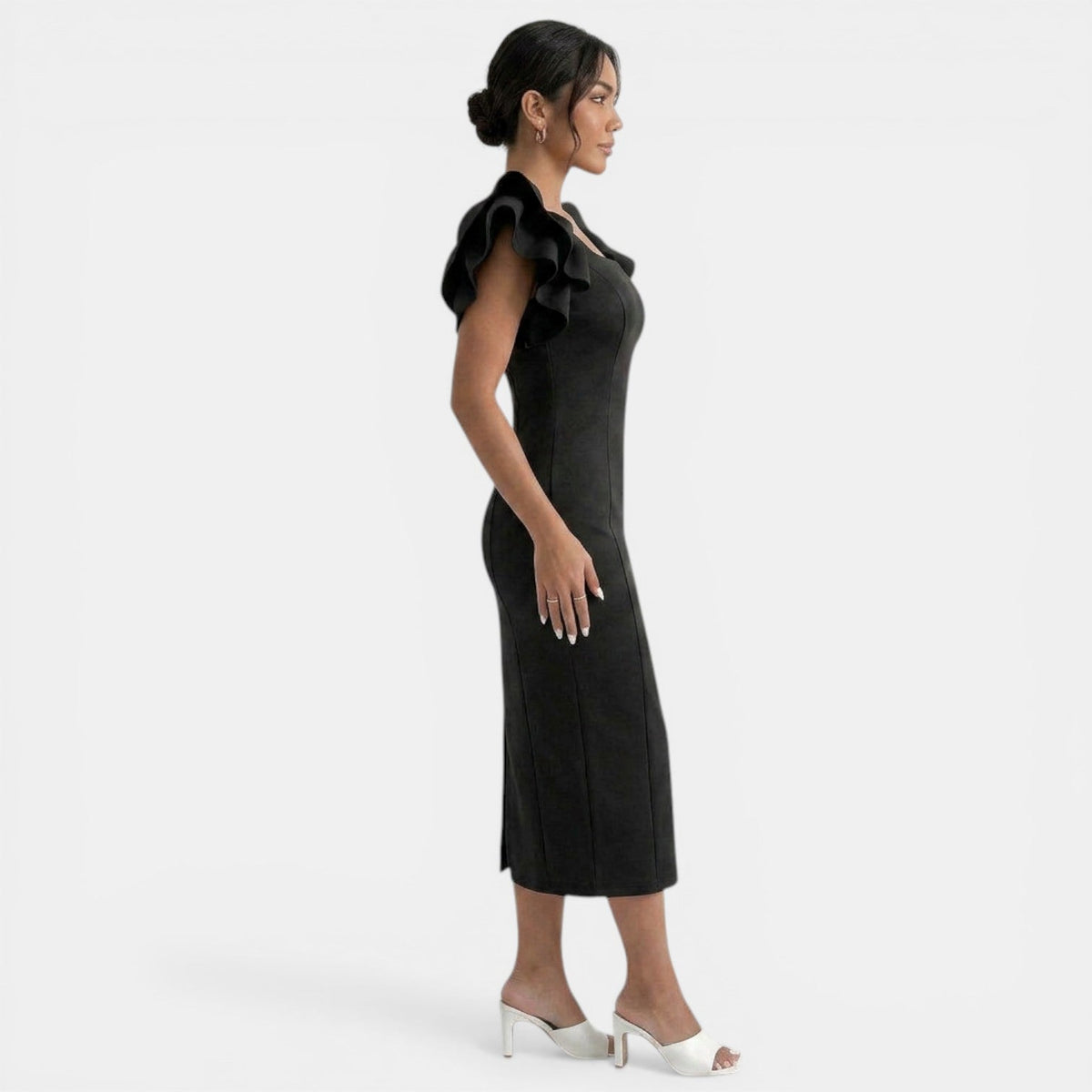 Vestido Midi Elegante Mujer