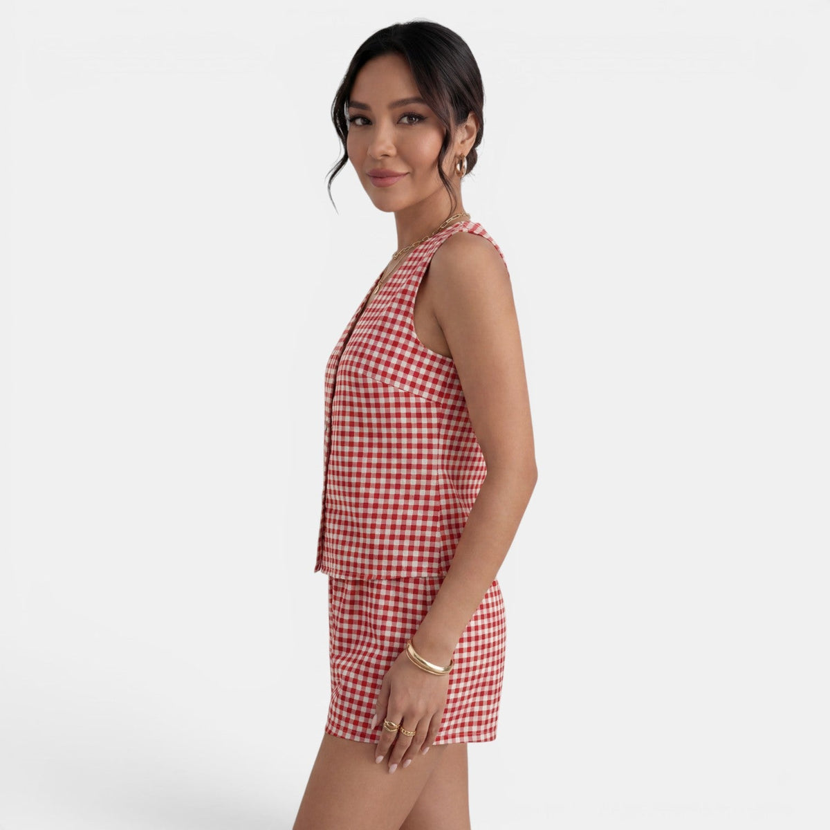 Conjunto Mujer Verano Cuadros