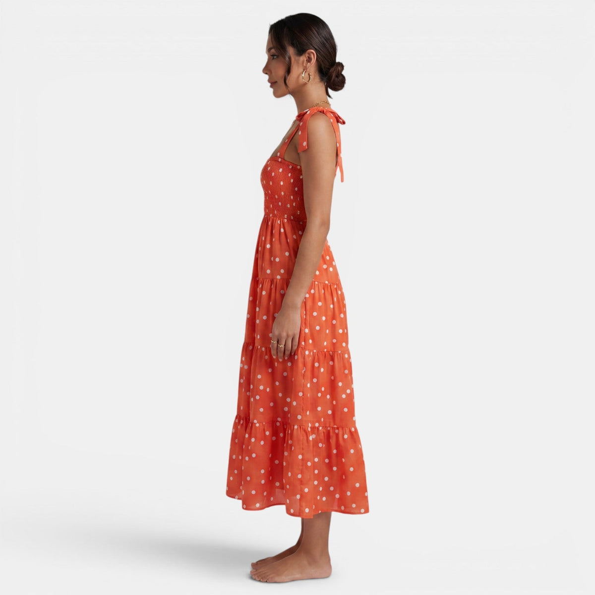 Vestido Midi Mujer Estampado Geométrico