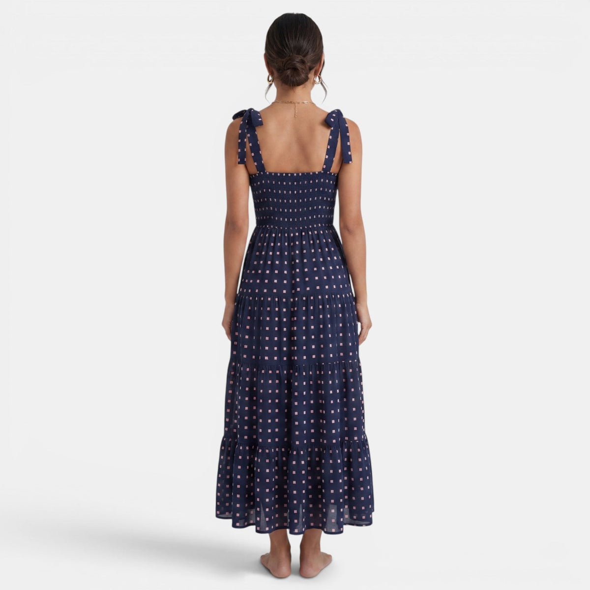 Vestido Midi Mujer Estampado Geométrico
