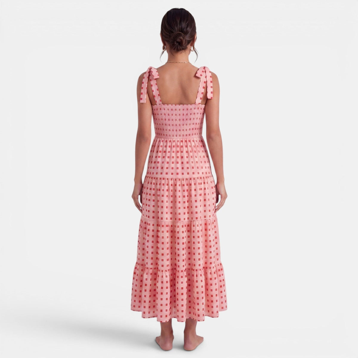 Vestido Midi Mujer Estampado Geométrico