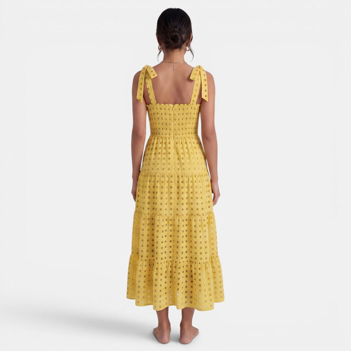 Vestido Midi Mujer Estampado Geométrico