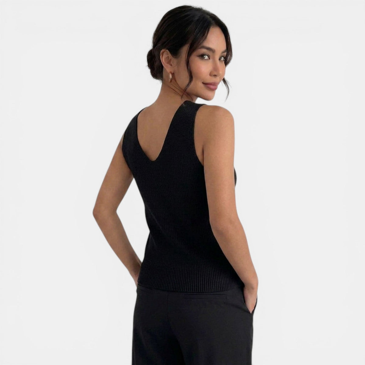 Top Halter Punto Mujer