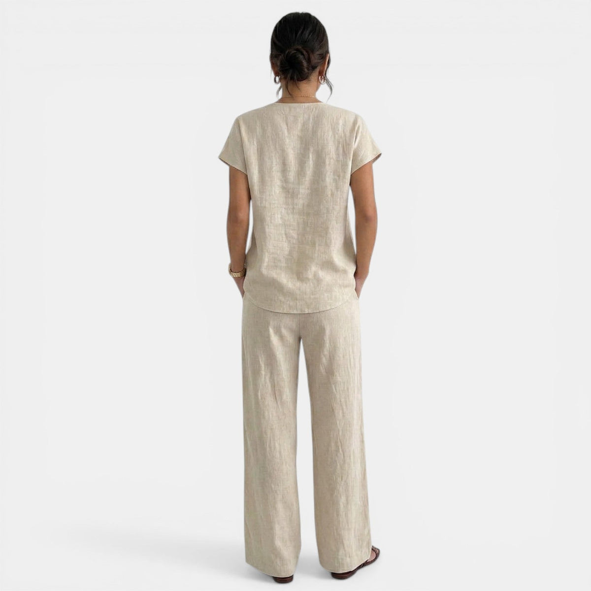 Conjunto Lino Verano Pantalón Mujer
