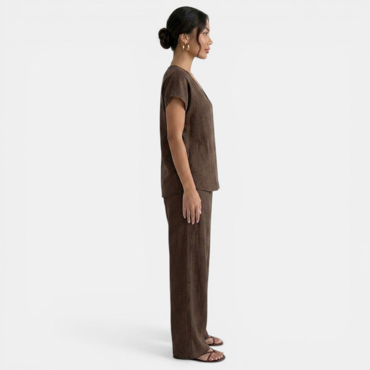 Conjunto Lino Verano Pantalón Mujer