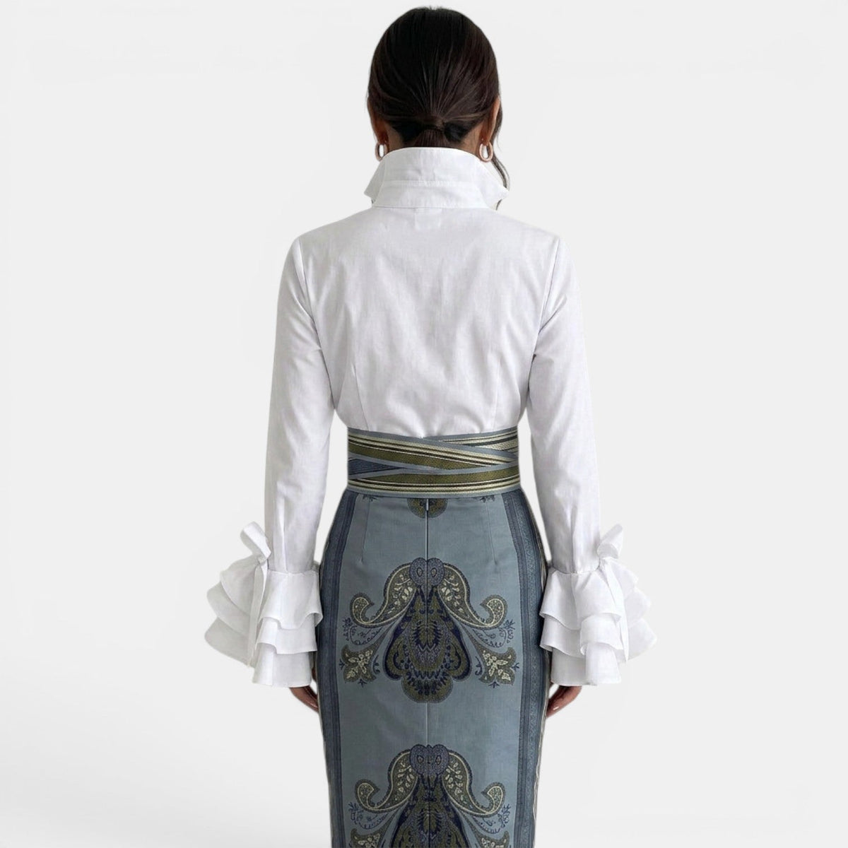 Camisa Mujer Volantes Elegante
