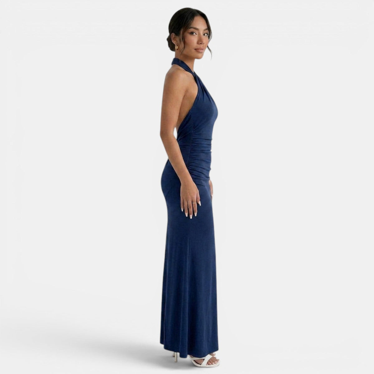 Vestido Largo Halter Elegante Mujer