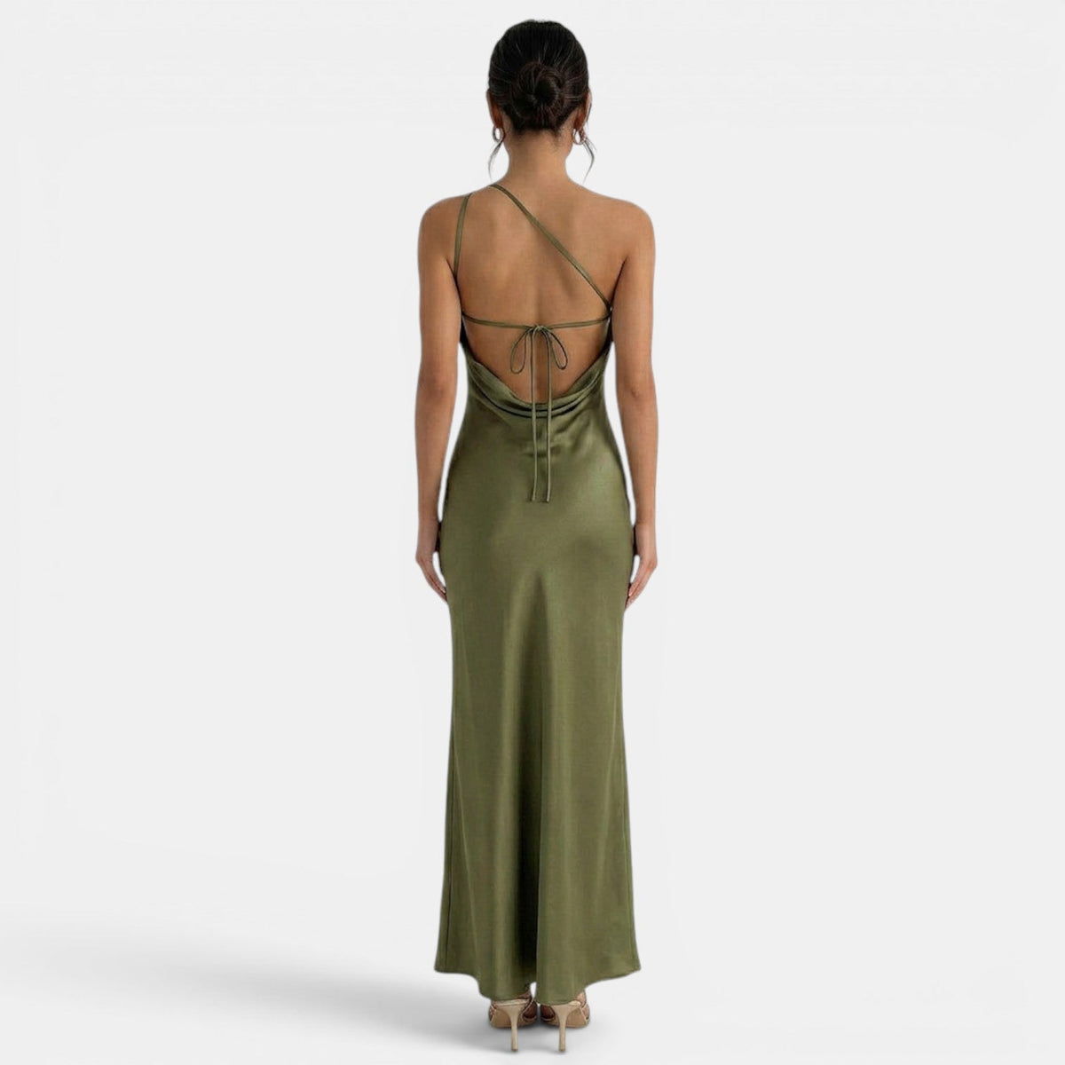 Vestido Largo Encaje Espalda Abierta